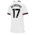 Manchester City Kevin De Bruyne #17 Replika Borta matchkläder Dam 2023-24 Korta ärmar